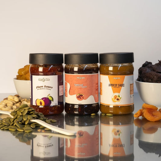 Pack Of 3 Chutney Combo (Aloo Bukhara, Imli & Khubani ki Chutney)